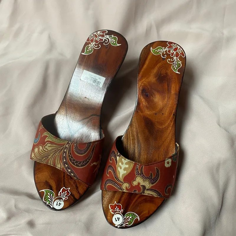 Bali Heels Sandal Brown Cute Brand: photo 1