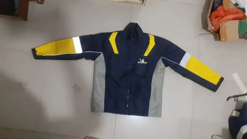Gorpcore Biker Bomber jacket Pria yellow black photo 1