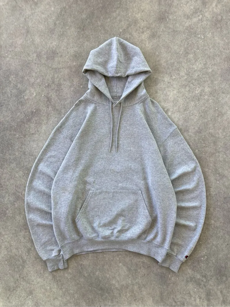 Champion ECO Grey Blank Boxy Hoodie photo 1