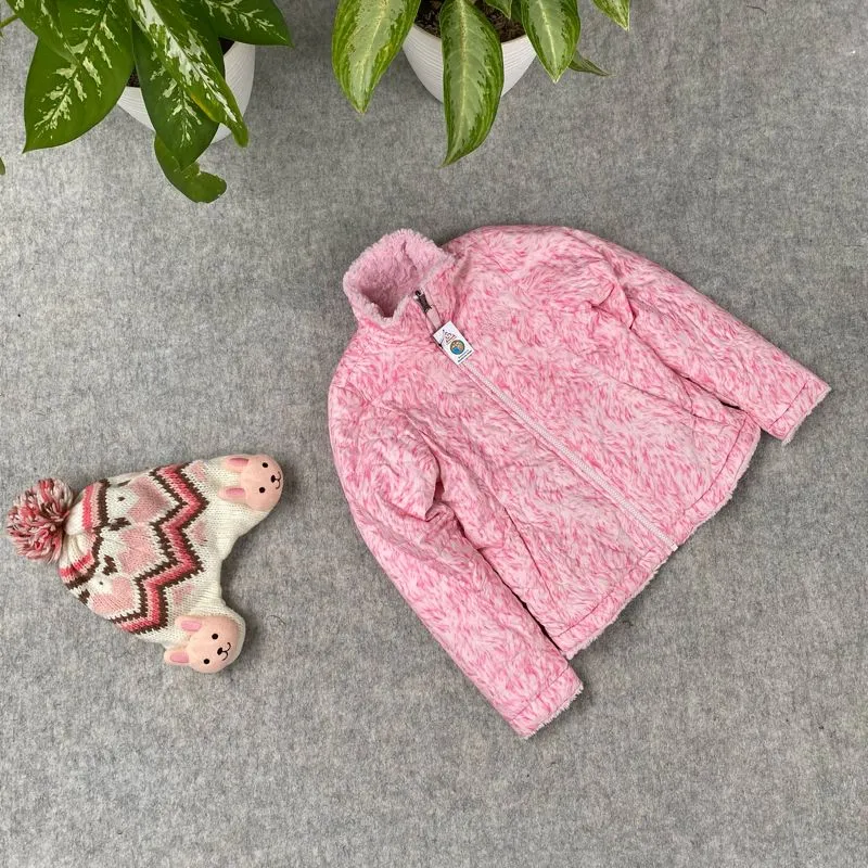 Jacket winter tebal sherpa anak perempuan tenonet super cake photo 1
