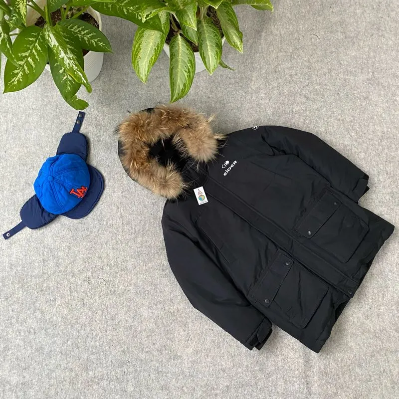 Jacket winter parka tebal anak eider hitam super keren photo 1