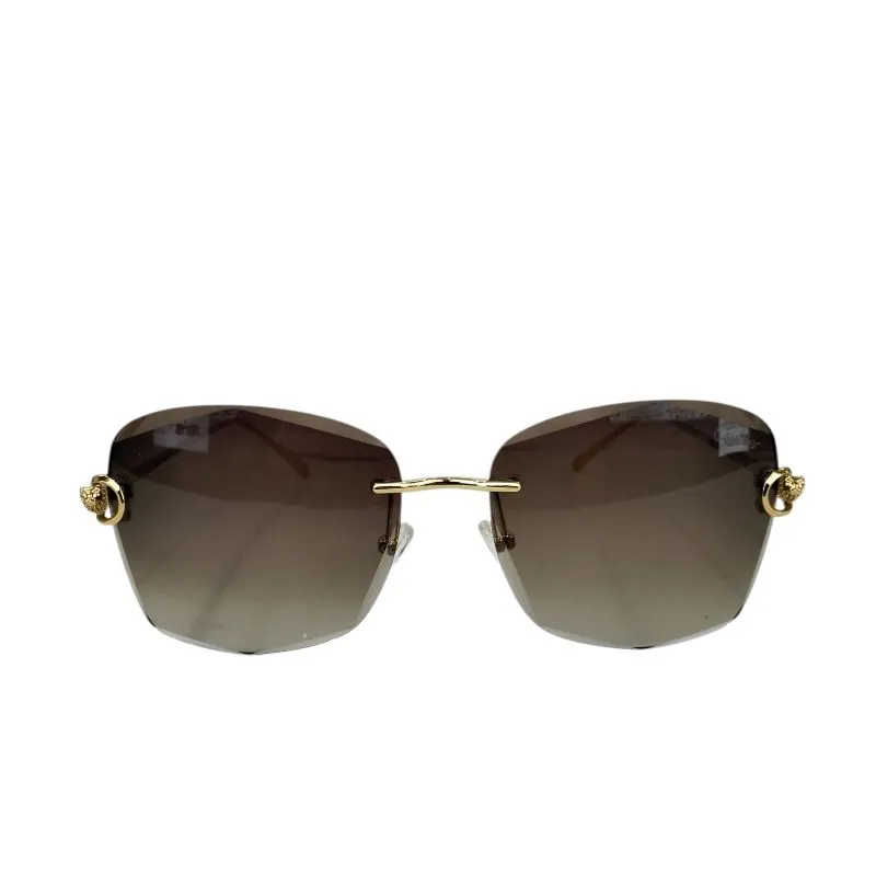 SUNGLASSES Wanita CARTIER TG627 Brown Gold ,HARGA PROMO20% photo 1