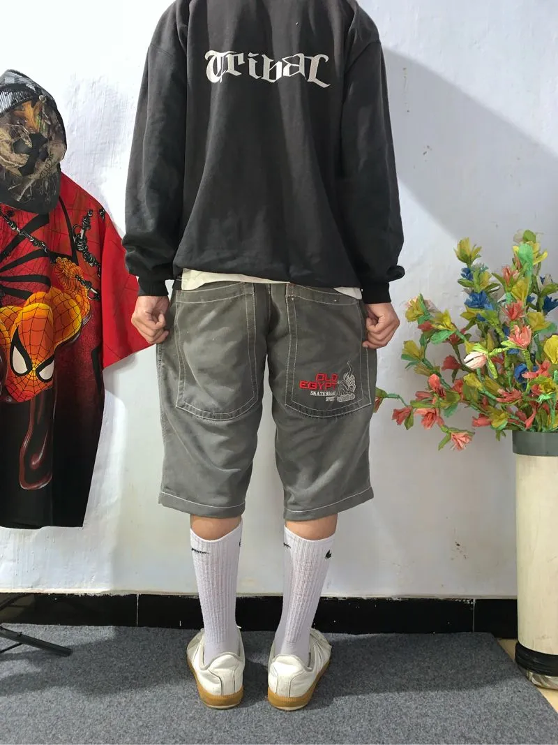 •Egypt Skate Simer Grey Y2k JortsPants•  photo 1