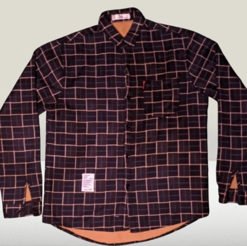 Kemeja flanel pria tebal  photo 1