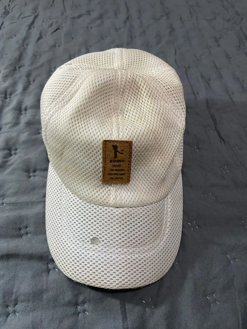 Topi Ediko White Baseball Hat Trucker Cap photo 1