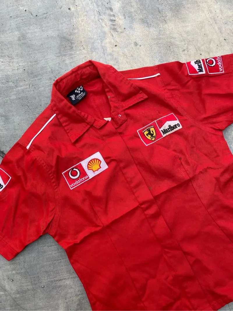 Bootleg ferrari crew pit women shirt photo 1