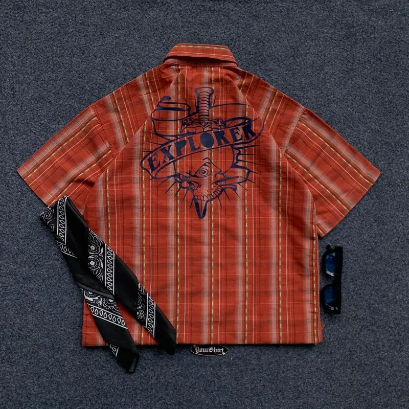 Y2K BoxyShirt Skull photo 1