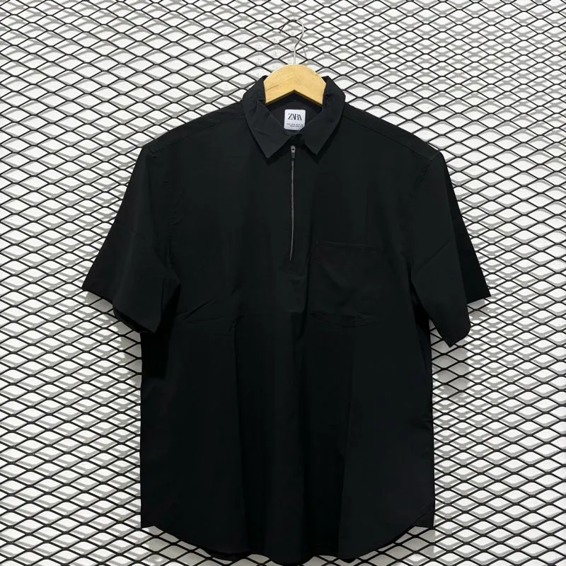 kaos kerah lengan pendek ZARA second original  photo 1