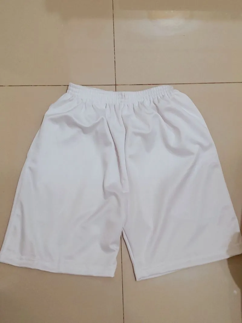 Celana Pendek olahraga putih polos-UNISEX photo 1