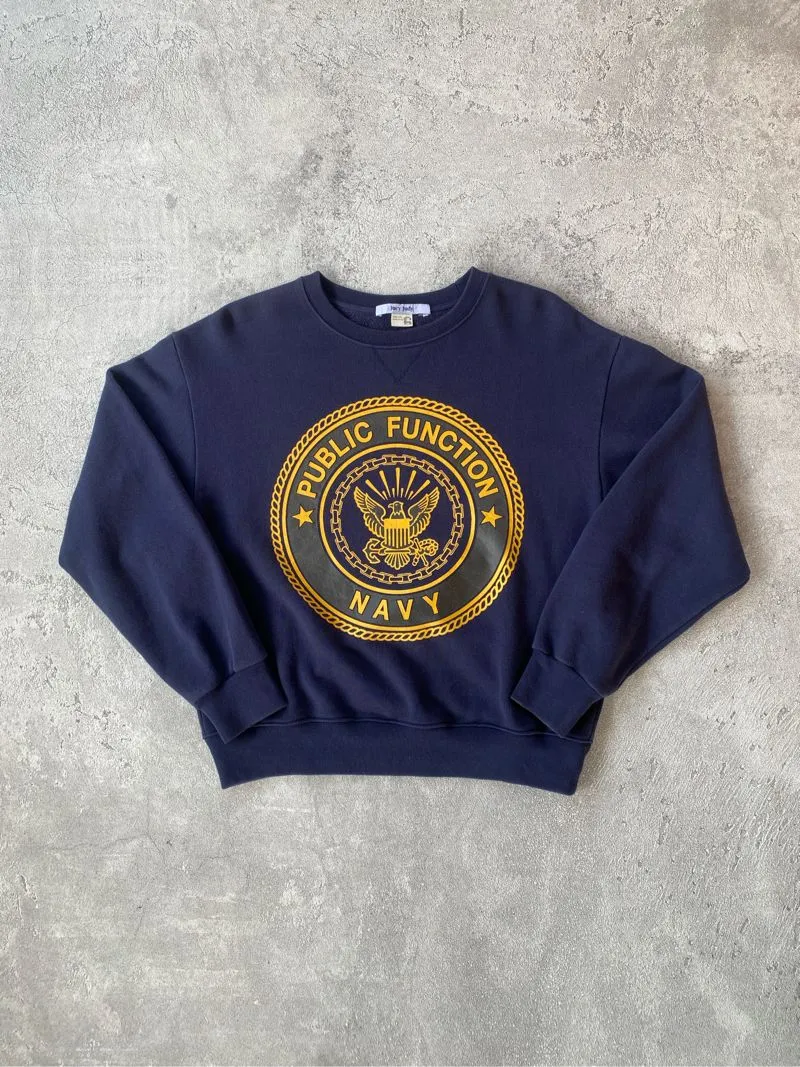 Parody USN Public Function Navy Crewneck Sweatshirt photo 1