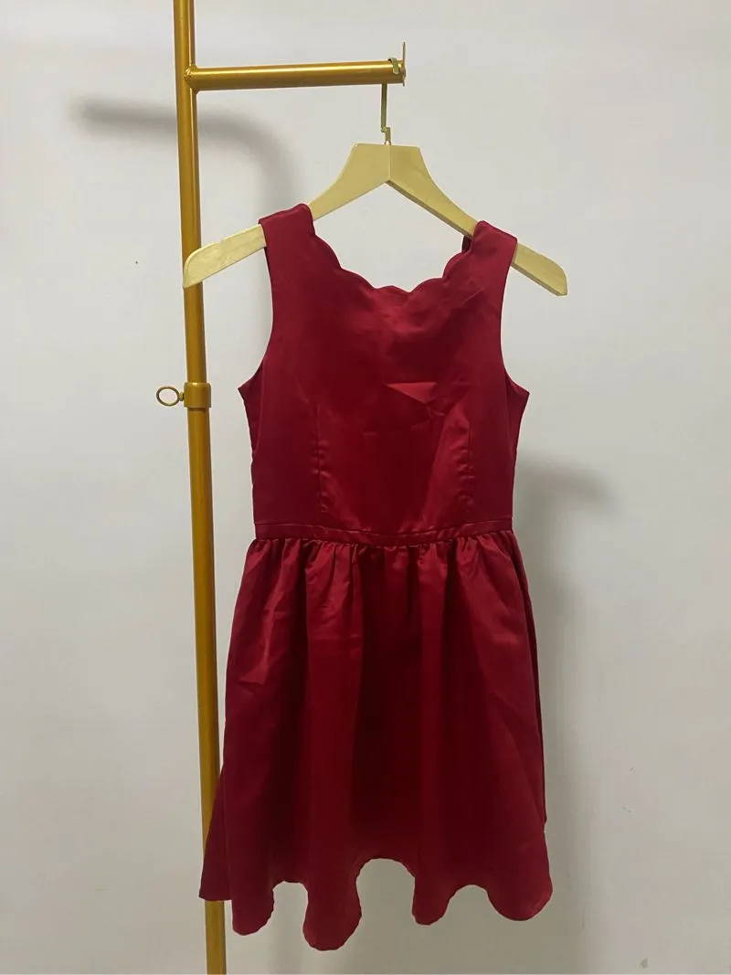 Dress Merah Anak Satin H&M photo 1