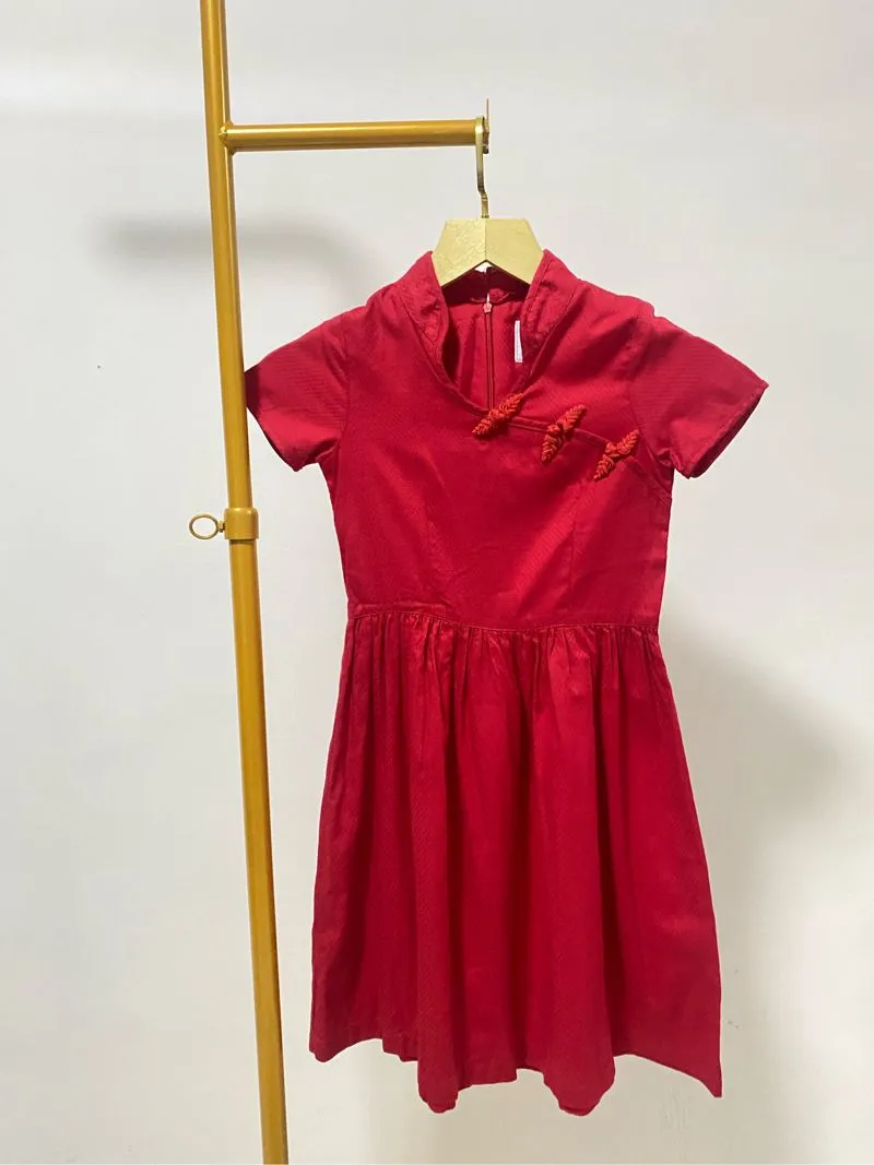 Cheongsam Imlek Merah Dress Anak photo 1