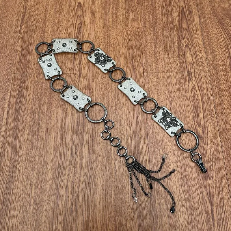 Silver Y2K butterfly belt photo 1