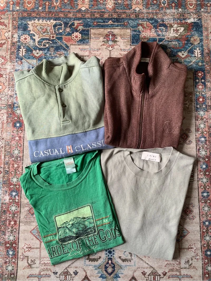 Bundle Package 4 Sweater Kaos Vest Corduroy photo 1