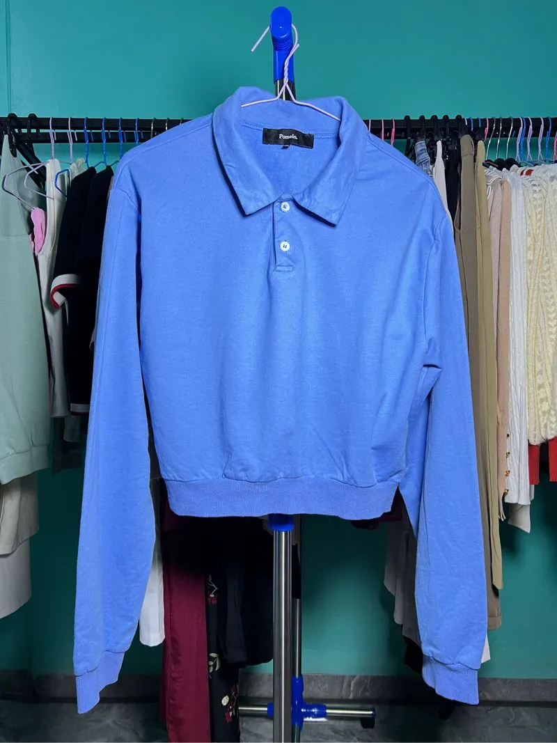 (Thrift) POMELO Crop top long sleeve  photo 1
