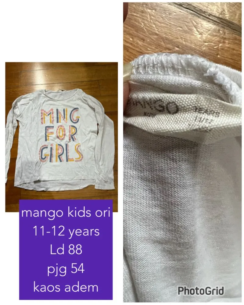 Mango Minimalist T-shirt Kids gray photo 1