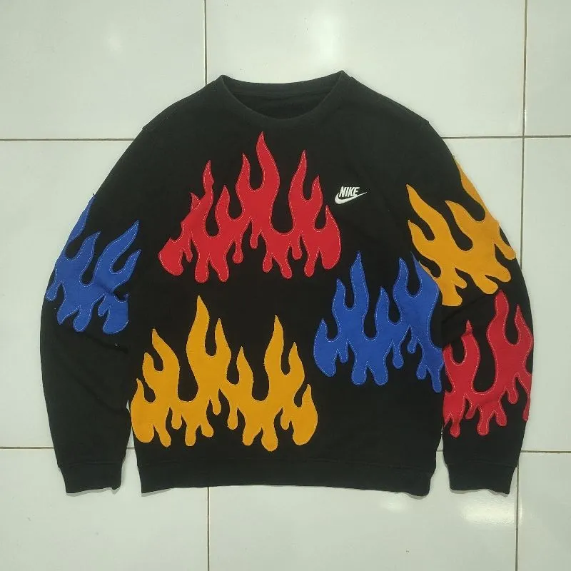 Nike Streetwear Reworked Sweatshirt Pria multicolor photo 1