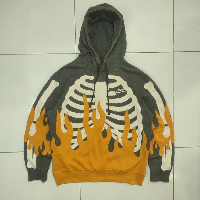 Nike Streetwear Reworked Hoody Pria yellow gray photo 1