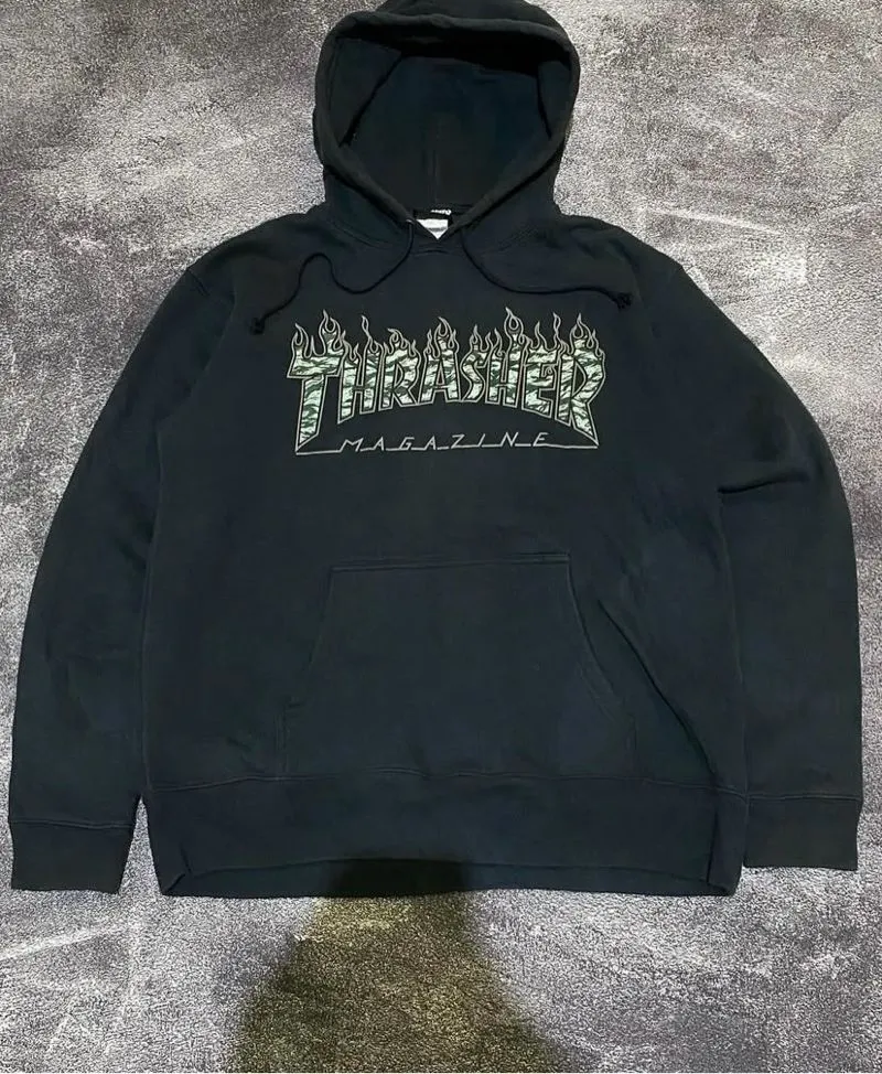 Hoodie Thrasher Flame Camo Tiger photo 1