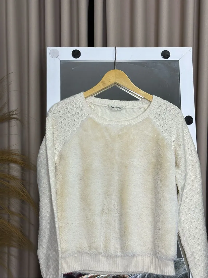 Miss selfridge fur knit sweater photo 1