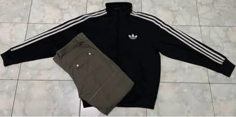Tracktop Adidas Firebird Black White  photo 1