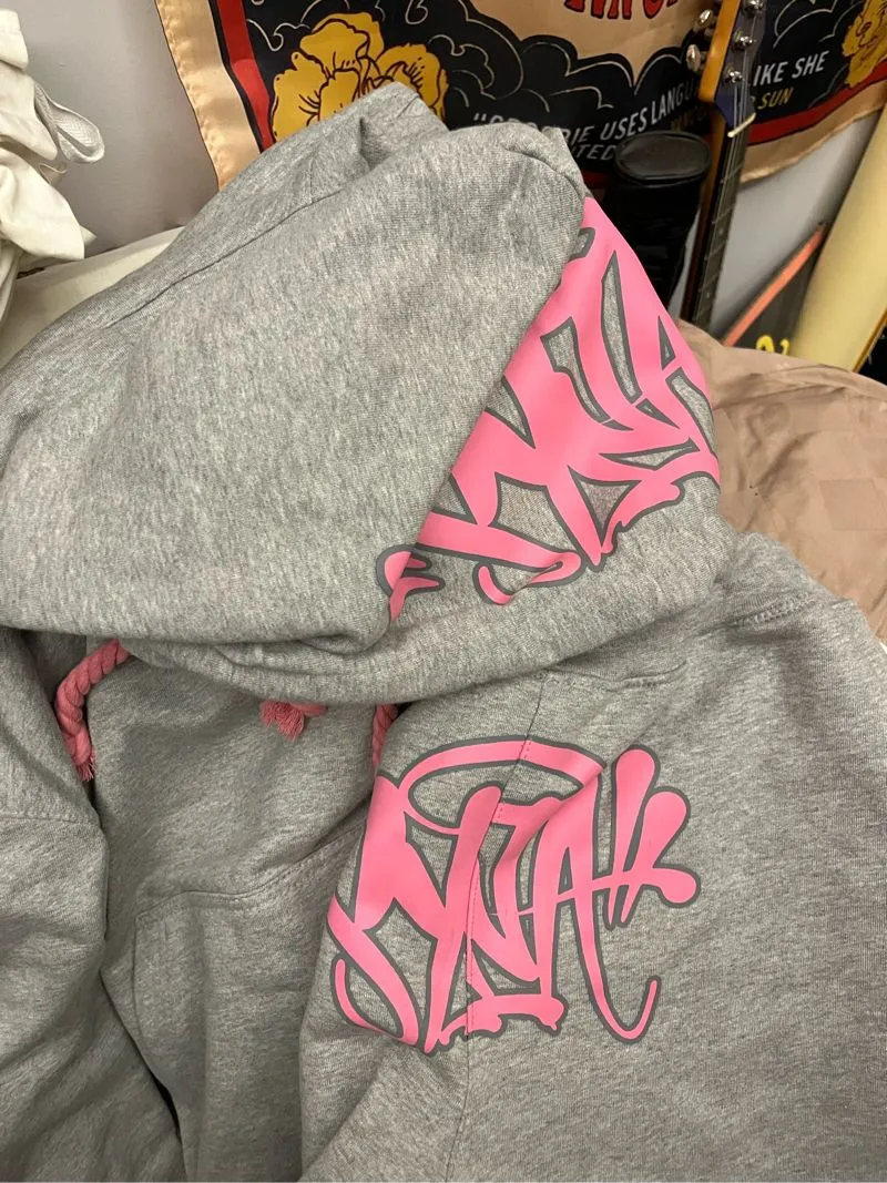 Syna Pink on Grey Tracksuit photo 1
