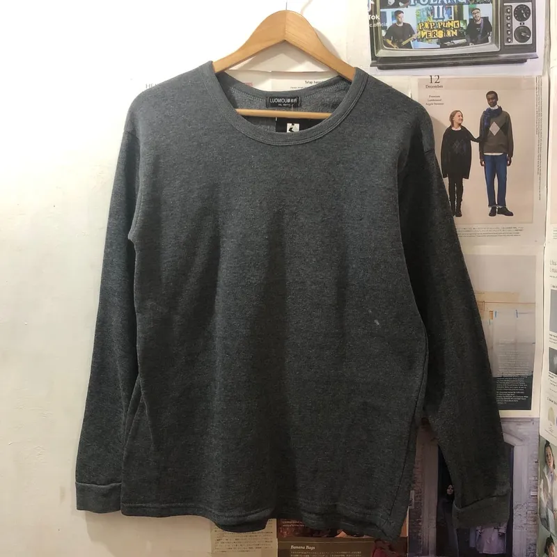 Sportswear Casual Sweatshirt Pria gray photo 1