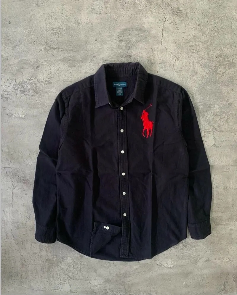 Polo Ralph Lauren Luxury Casual Casual shirt Pria black red photo 1
