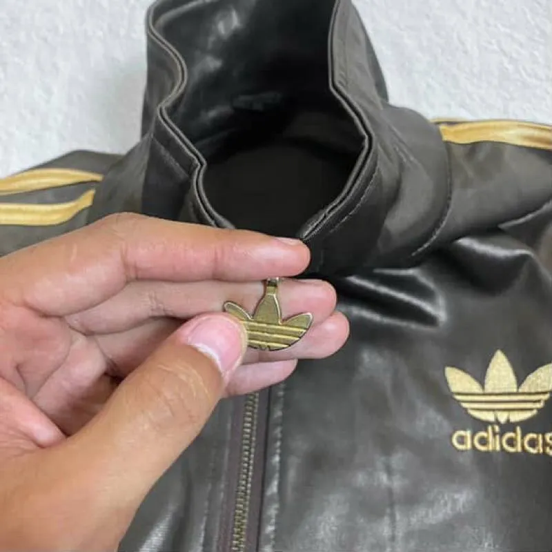 Adidas Vintage Sportswear Track jacket Pria tan brown