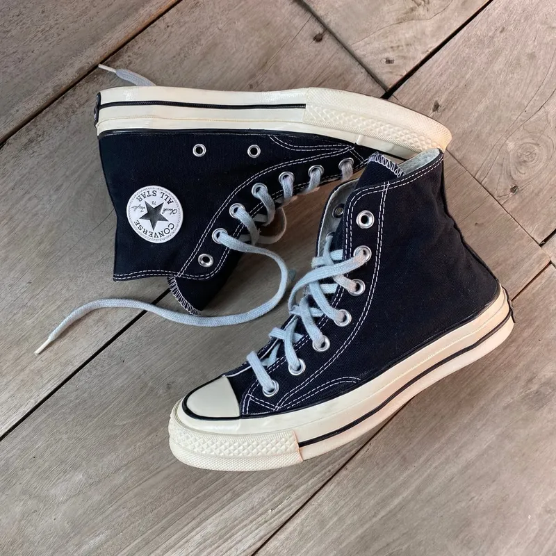 Converse Streetwear Gorpcore Sneakers Wanita black photo 1
