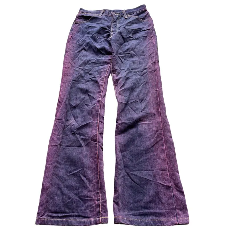 Y2K Wrangler Red Washed Flared Cut Denim photo 1