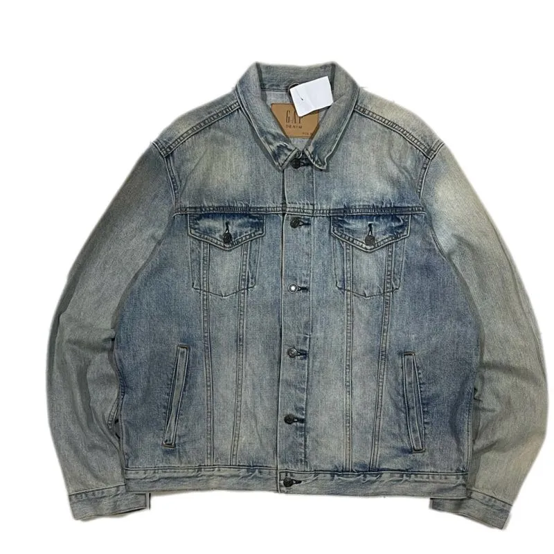 GAP Blue Washed Denim Trucker Jacket photo 1