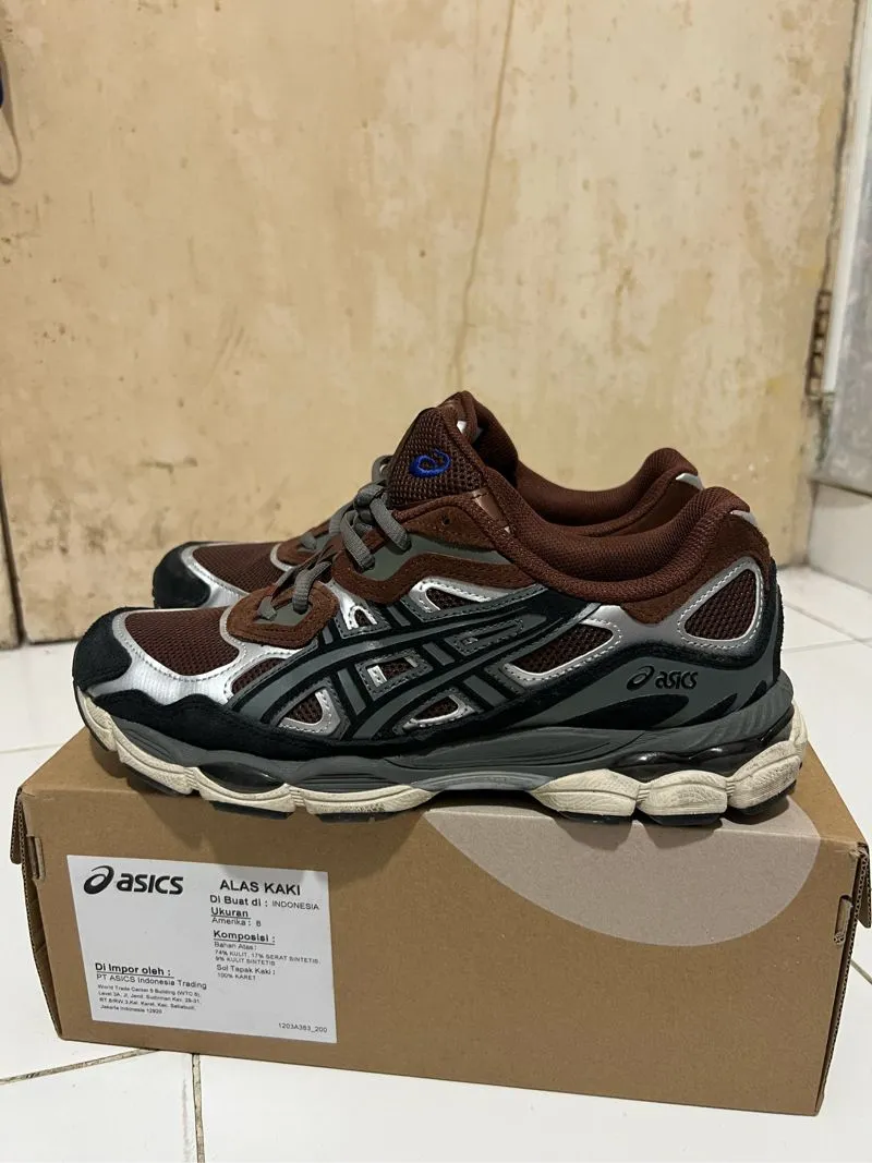 Asics Gel-NYC Reddish Brown Steeple Grey ORIGINAL Size EU