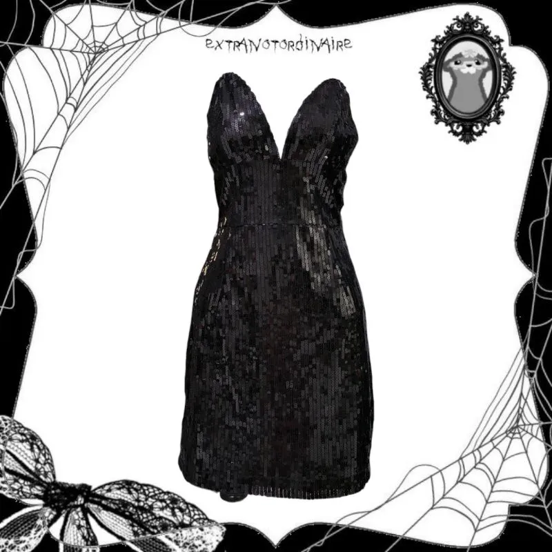  Party Y2K Backless  Sequins Mini Dress photo 1