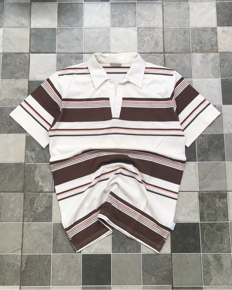 Vintage Open Collars Polo Shirt photo 1