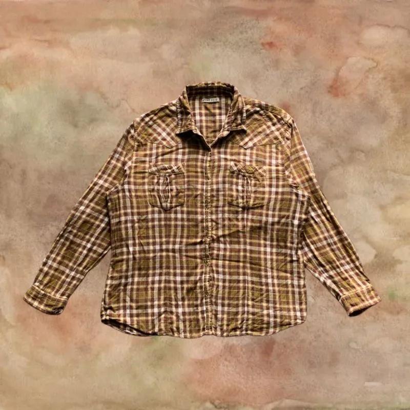 Coquette Plaid Patterned Longsleeve Shirt not Grunge Goth photo 1