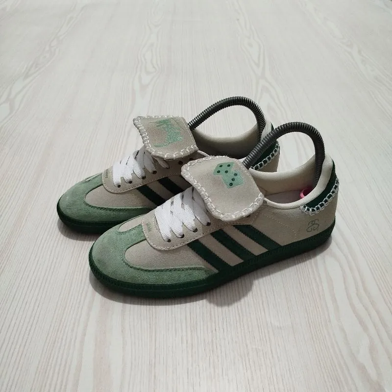 adidas gazelle silver green womens SAMBA