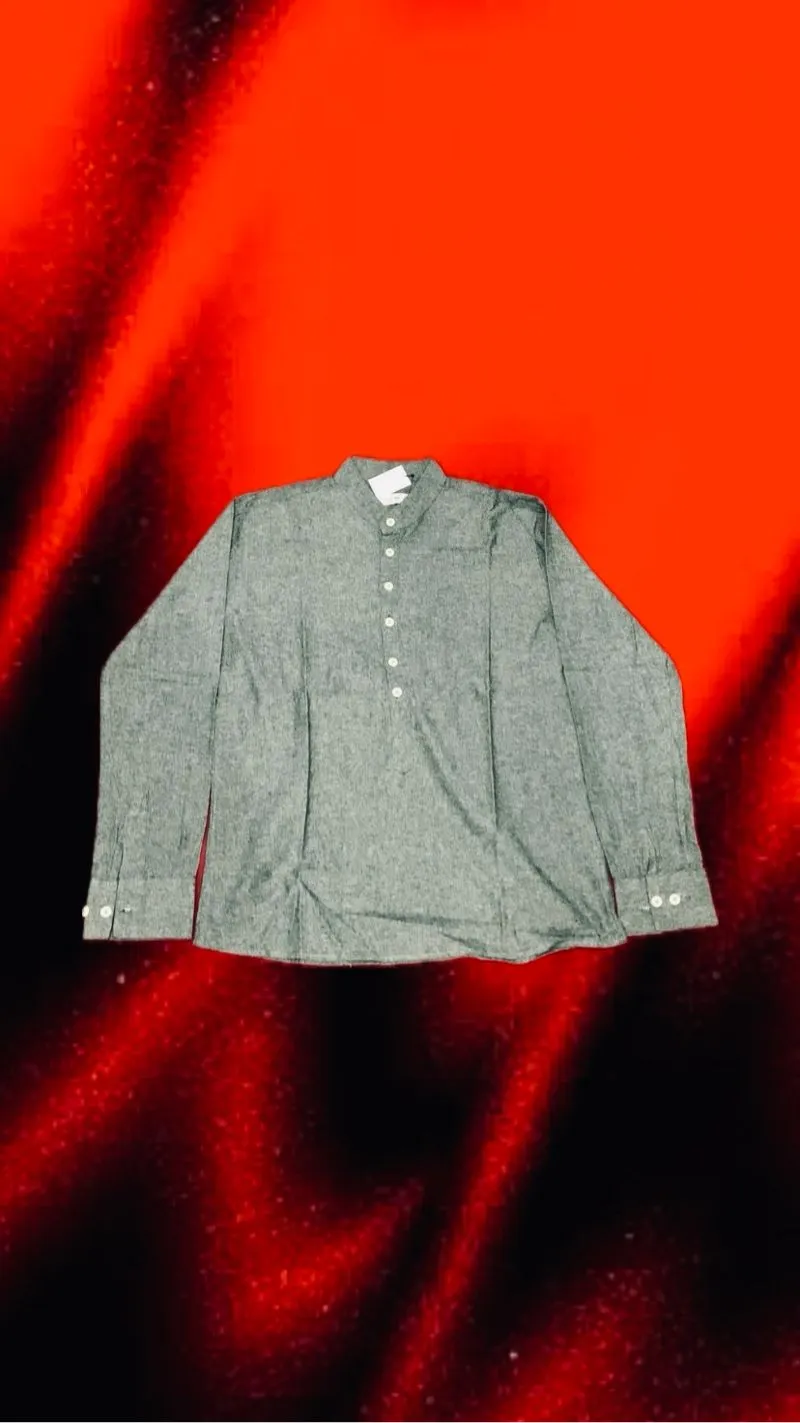 kemeja grey photo 1