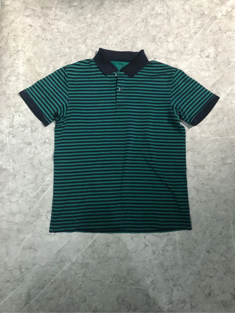 Uniqlo Streetwear Polo shirt Pria green black photo 1