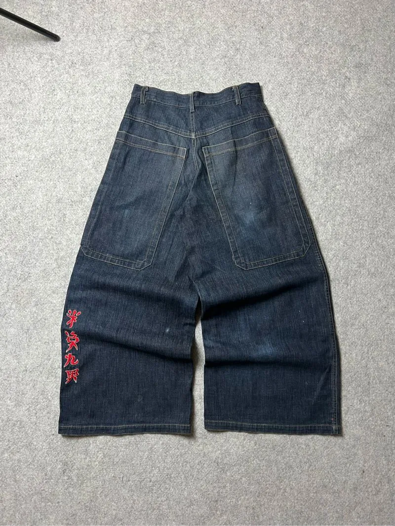 Baggy jeans Y2K bordir japan photo 1