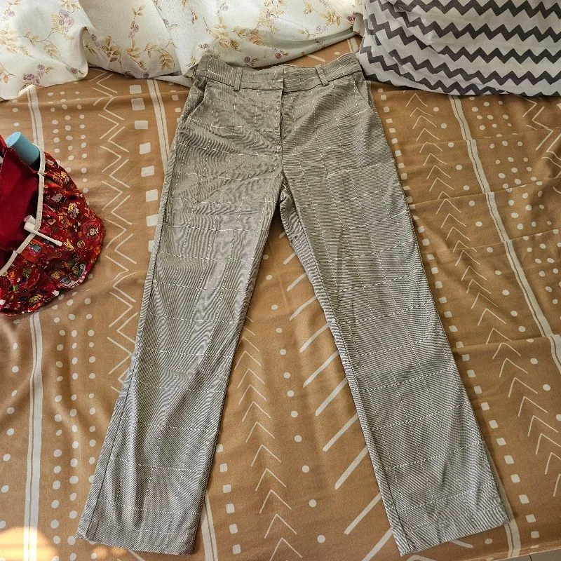 HNM Cream Trousers Celana Kerja Size XS photo 1
