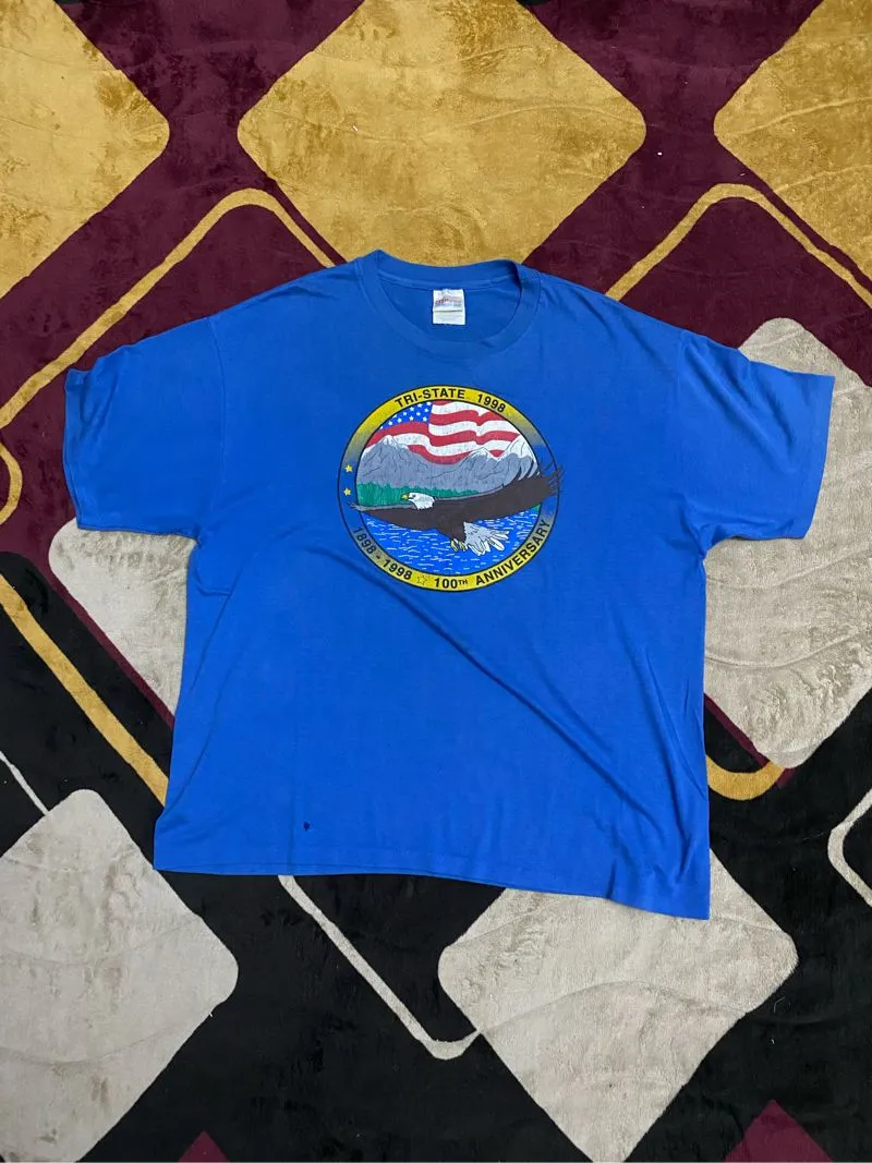 vintage tee 90s america eagle by hanes heavyweight photo 1