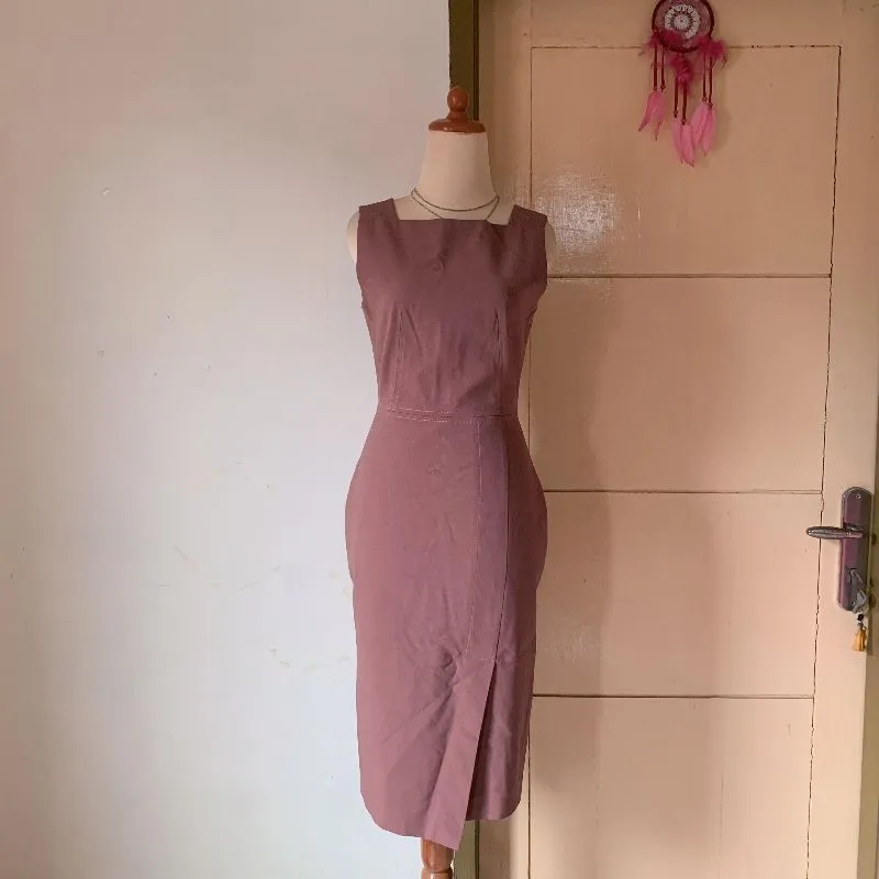 RETICELLA Brown Midi Dress photo 1