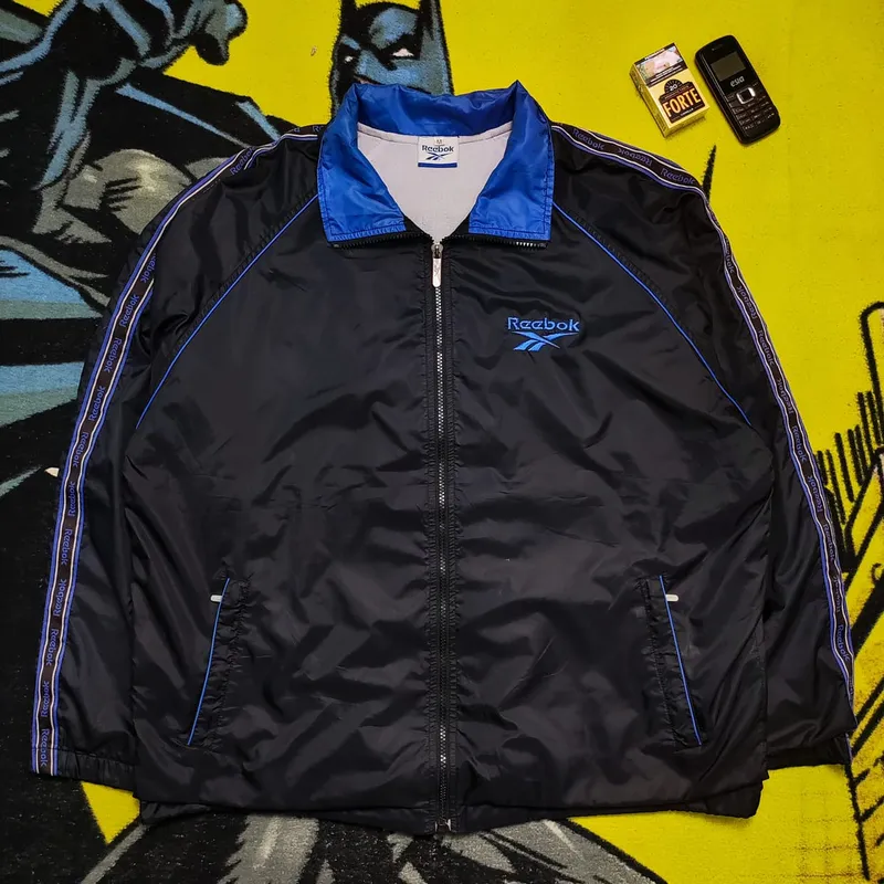 Reebok Sportswear Windbreaker Pria black blue photo 1