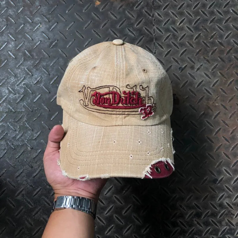 Vintage Vondutch Ripped Distressed Hat Limited Edition photo 1