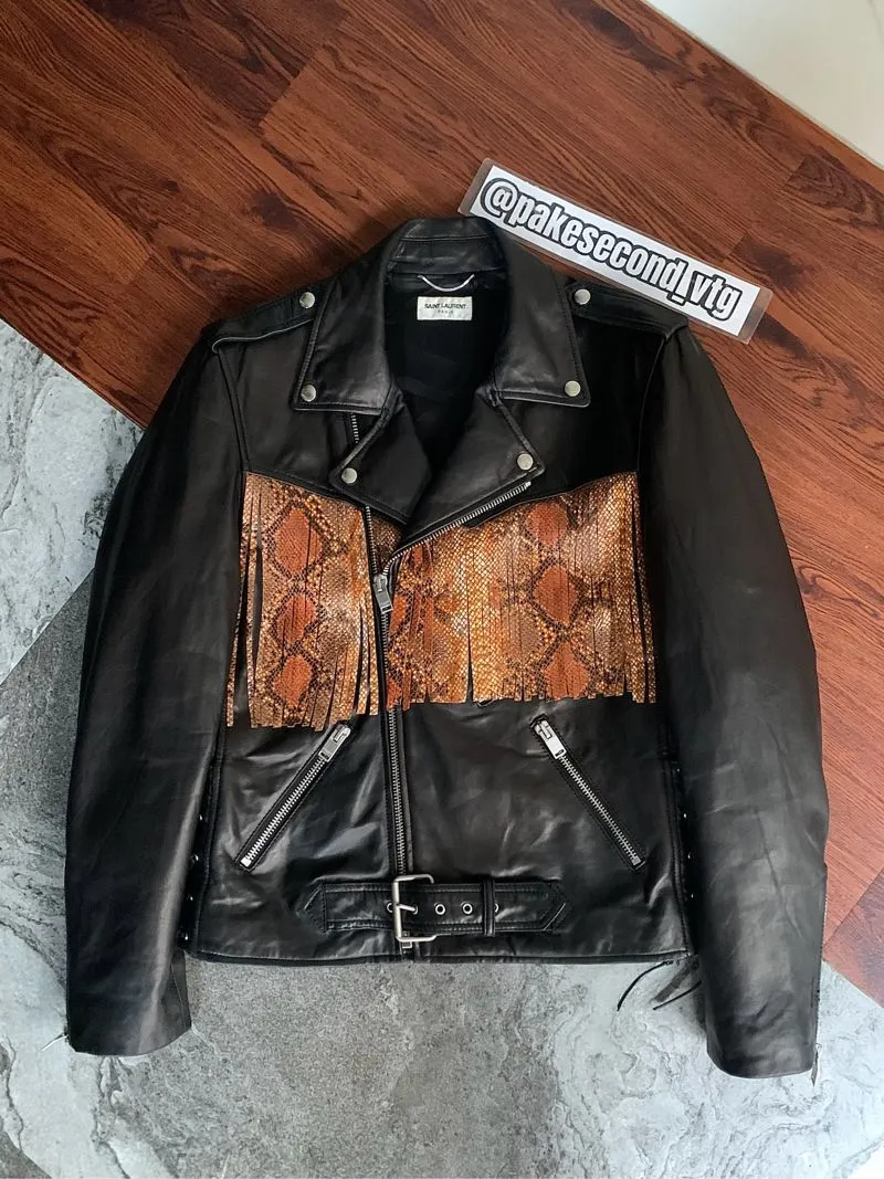 Saint Laurent Paris Spring Summer 2016 Leather Jacket photo 1