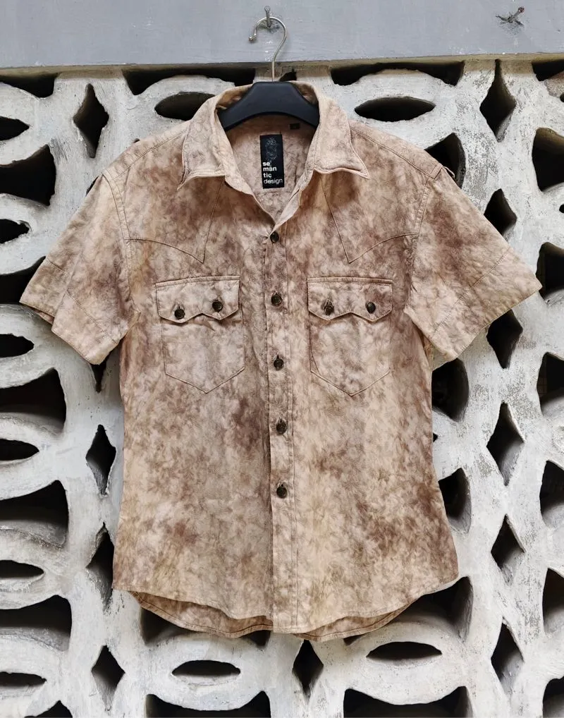 Semantic Design Streetwear T-shirt Pria tan brown photo 1