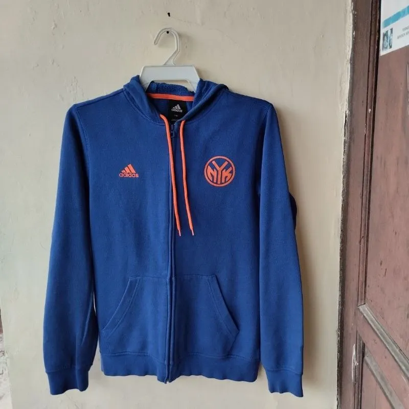 Zip Hoodie Adidas NBA New York Knicks Fleece photo 1