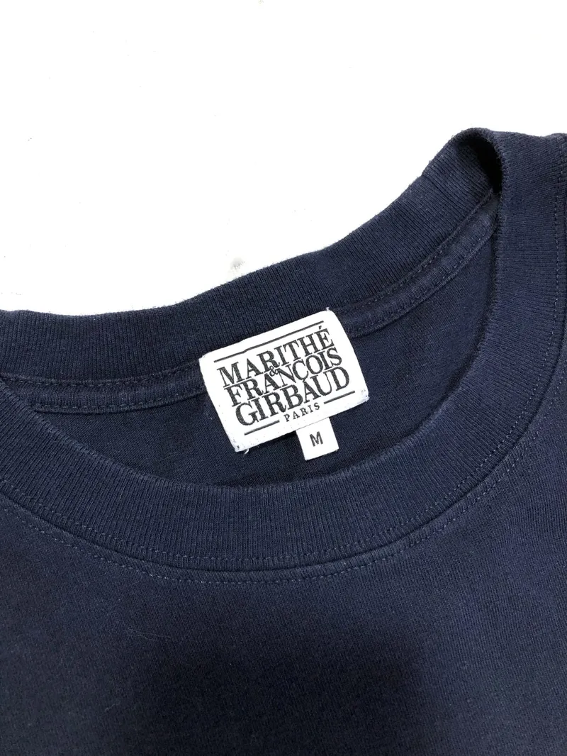 Marithè Fràncois Girbaud Y2K Casual T-shirt Pria navy - Preloved