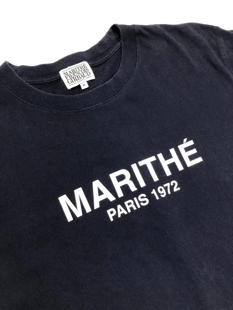 Marithè Fràncois Girbaud Y2K Casual T-shirt Pria navy - Preloved